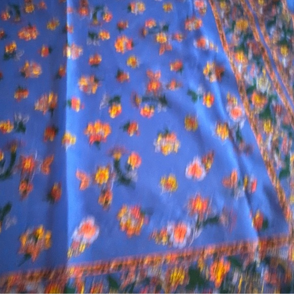 Forenza Blue Floral Scarf - Picture 3 of 7